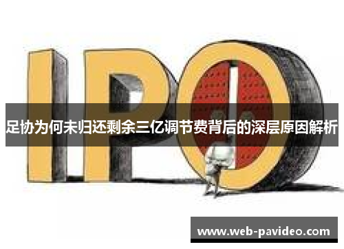 足协为何未归还剩余三亿调节费背后的深层原因解析